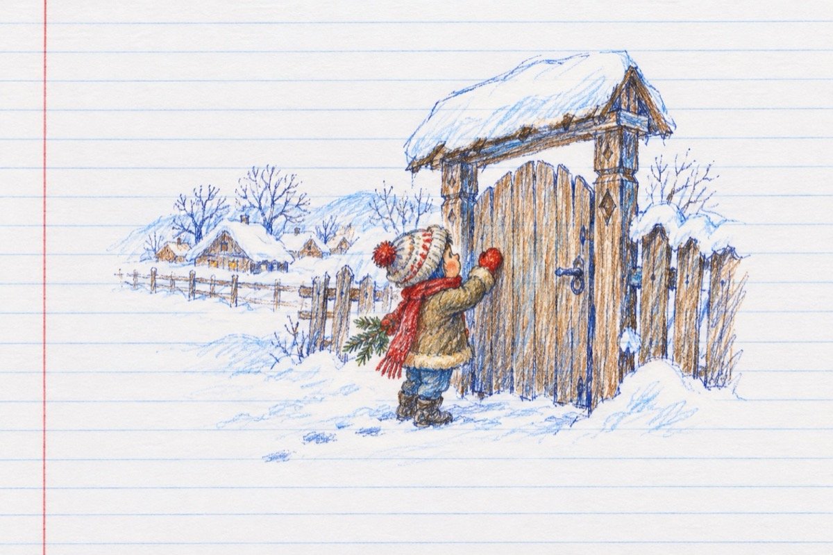 Ilustrație pentru poezia „Anul nou”