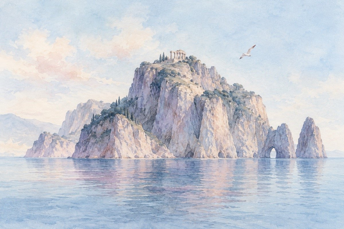 Ilustrație pentru poezia „Capri”