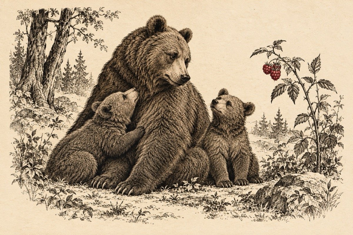 Ilustrație pentru poezia „La grădiniță”
