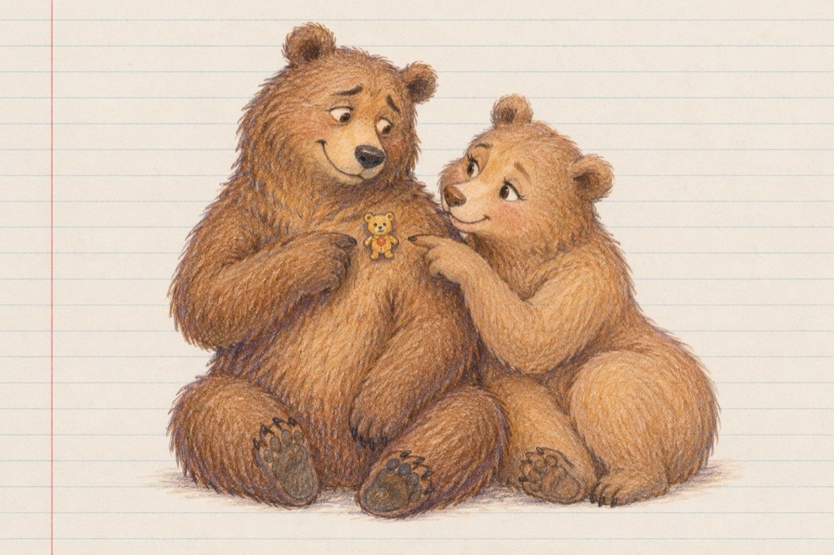 Ilustrație pentru poezia „Moș Martin”