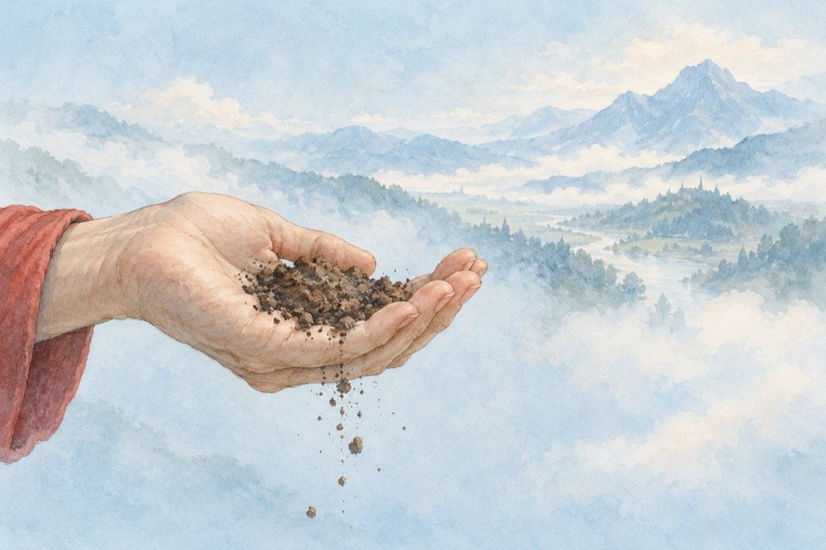 Ilustrație pentru poezia „Omule”