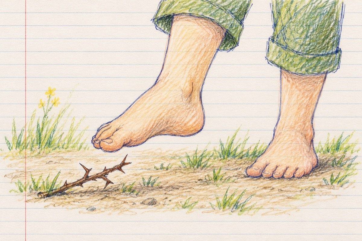 Ilustrație pentru poezia „Prostul”